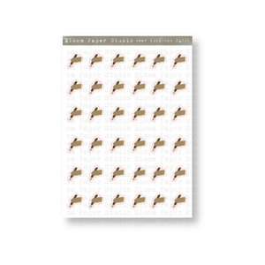 Bear Thoughts Doodle Planner Journal Stickers (Left Handed)