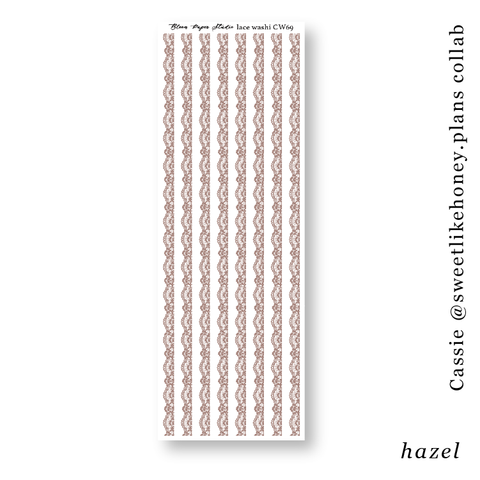 CW69 Lace Journaling Planner Stickers (Hazel)