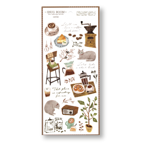 Mind Wave Snug Room Planner Stickers (Coffee)