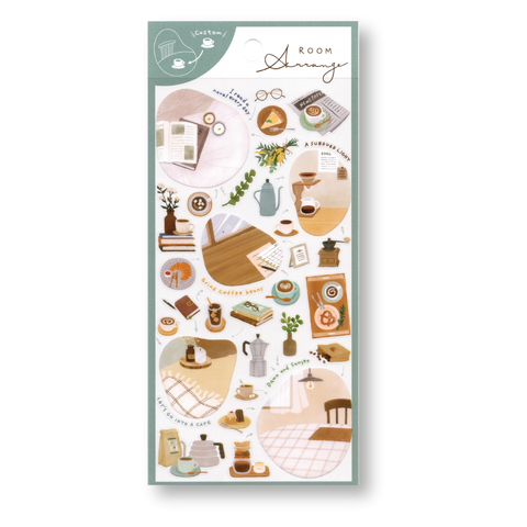 Mind Wave Room Arrangement Planner Stickers (Coffee)