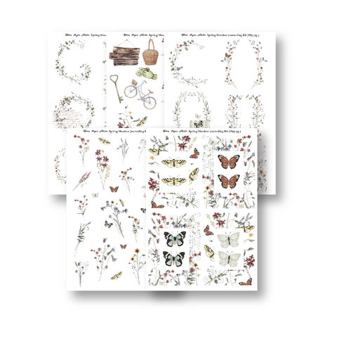 JH55-59 Spring Meadow Journaling Kit (All 5 Pages)