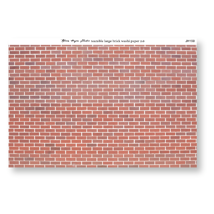 Tearable Large Brick Washi Paper 2.0