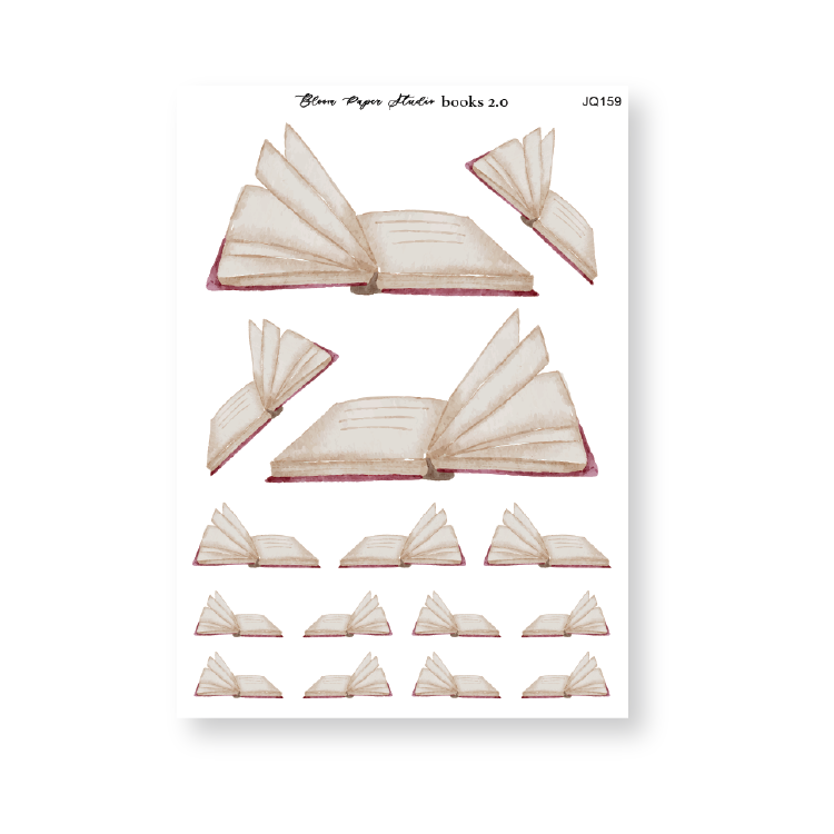 Books 2.0 Journaling Planner Stickers