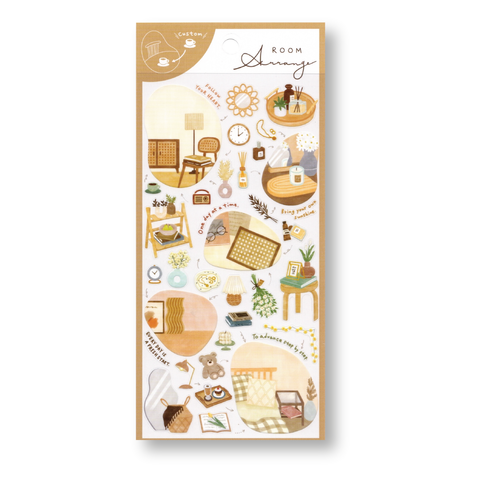 FN204 Foiled Script Serif: Months Planner Stickers