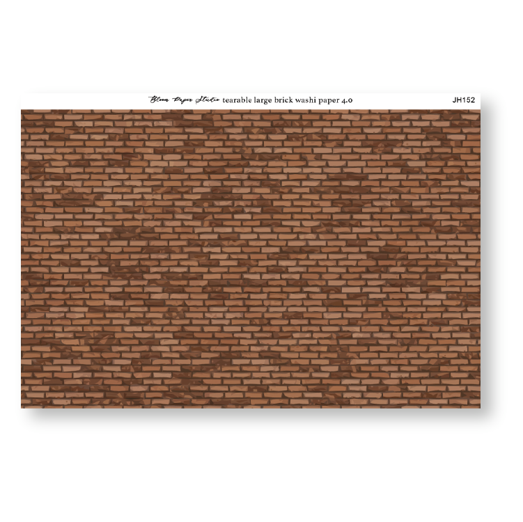 Tearable Large Brick Washi Paper 4.0