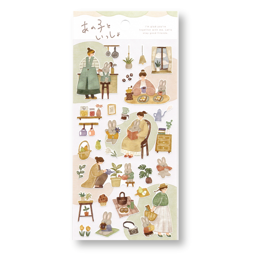 Mind Wave Rabbit Together with Me Planner Stickers