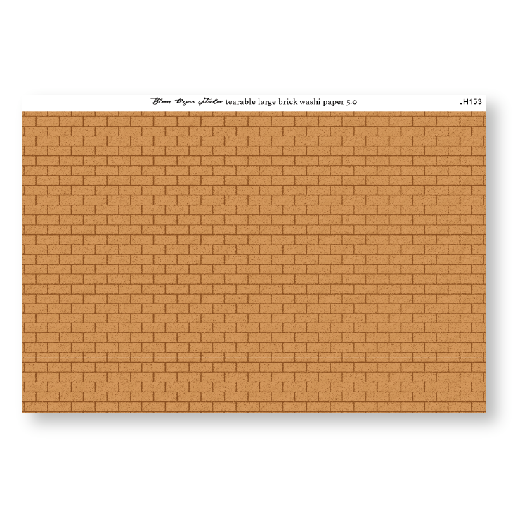 Tearable Large Brick Washi Paper 5.0