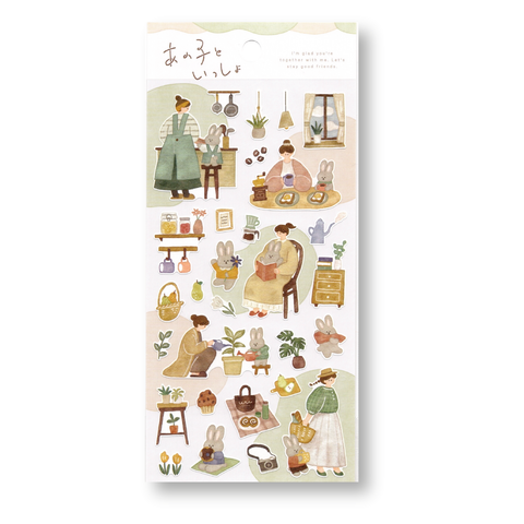 Mind Wave Rabbit Together with Me Planner Stickers