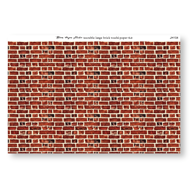 Tearable Large Brick Washi Paper 6.0