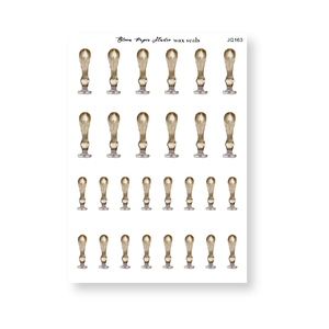 Wax Seals Journaling Planner Stickers