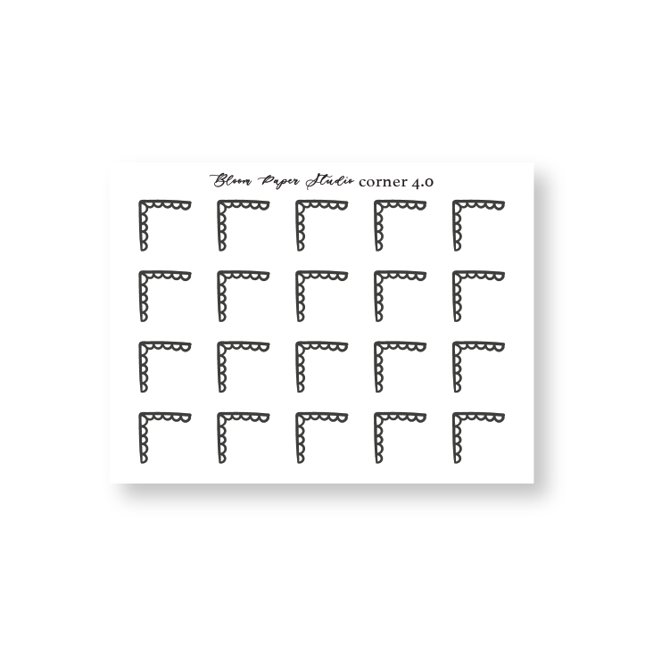 Foiled Corner Planner Stickers 4.0