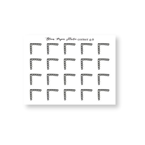 Foiled Corner Planner Stickers 4.0