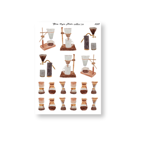 Coffee Journaling Planner Stickers 7.0
