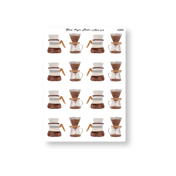 Coffee Journaling Planner Stickers 9.0