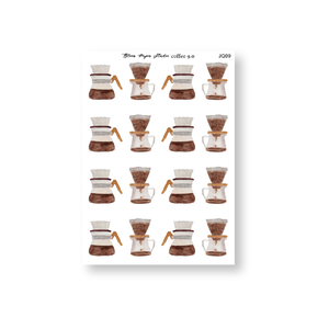 Coffee Journaling Planner Stickers 9.0