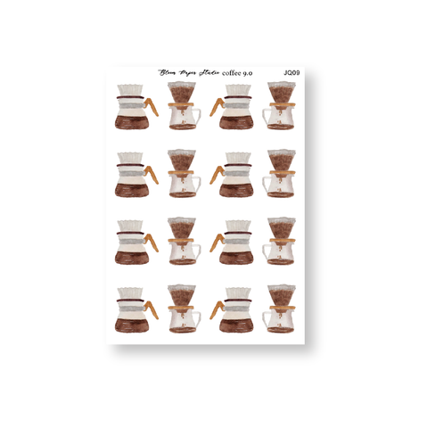 Coffee Journaling Planner Stickers 9.0