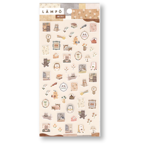 Mind Wave Lampo Mini Planner Stickers (Cat and Night)