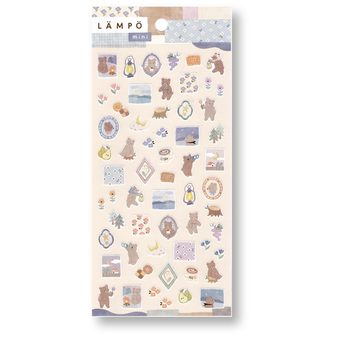 Mind Wave Lampo Mini Planner Stickers (Bear and Starry Sky)
