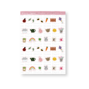 Spring Doodles Journaling Doodle Planner Stickers