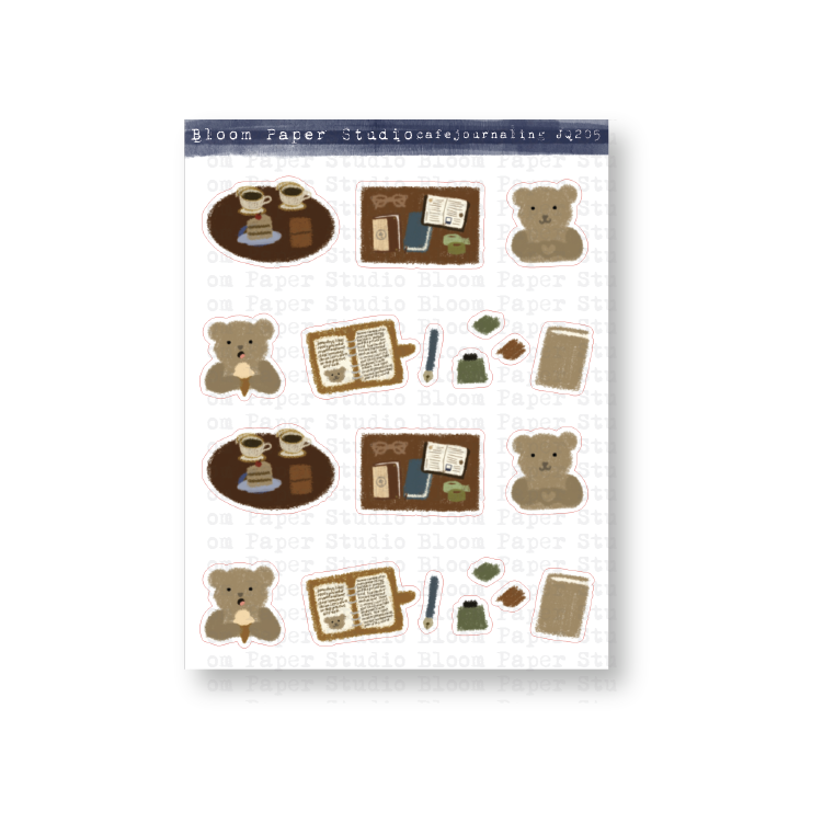 Cafe Journaling 2 Doodle Planner Stickers