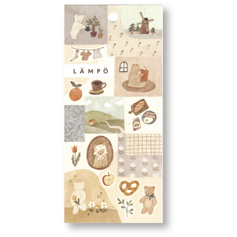 Mind Wave Lampo Planner Stickers (Bear and Morning)