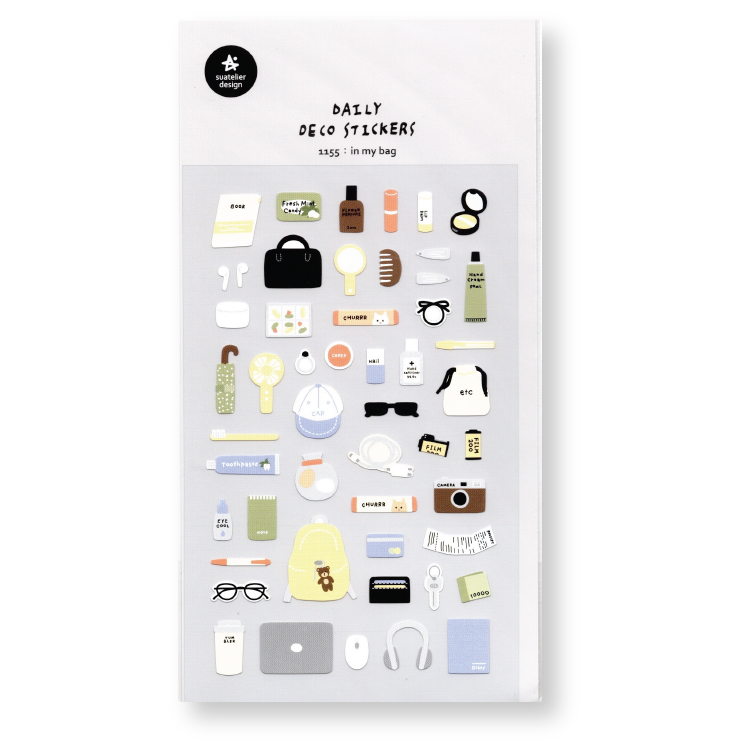 Suatelier Deco Planner Stickers (In My Bag)
