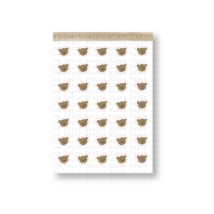 Bear Emotions 2 Doodle Planner Stickers