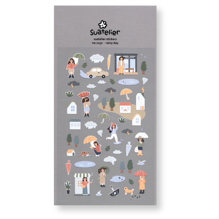 Suatelier Deco Planner Stickers (Rainy Day)