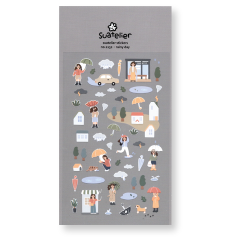 Suatelier Deco Planner Stickers (Rainy Day)