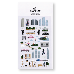 Suatelier Deco Planner Stickers (City! City!)