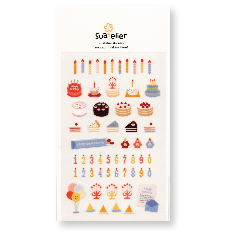 Suatelier Deco Planner Stickers (Cake is Here!)