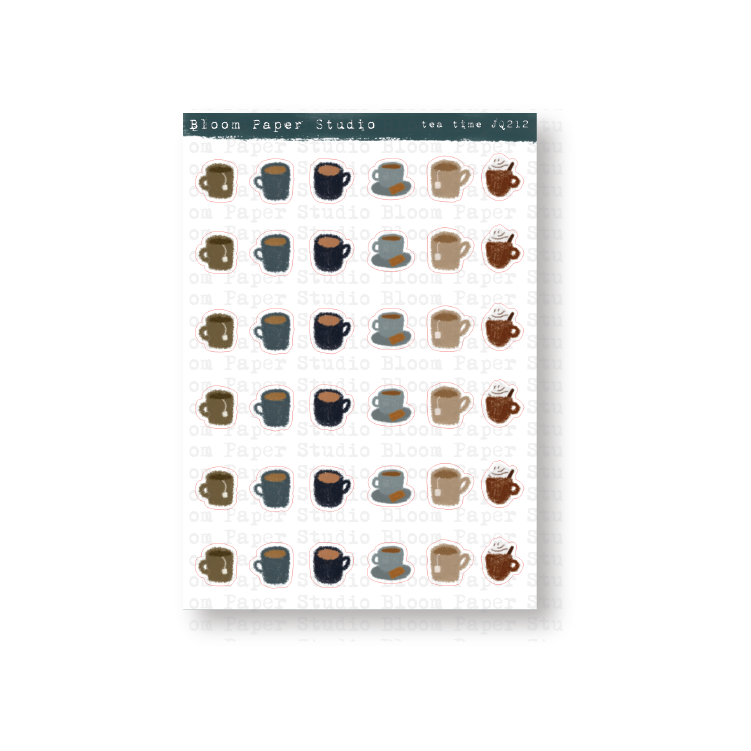 Foiled Leaf Divider Stickers 25.0
