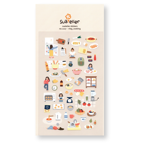 Suatelier Deco Planner Stickers (Vlog Cooking)