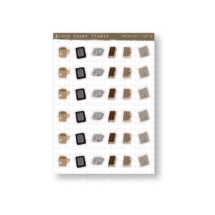 Foiled Leaf Divider Stickers 26.0