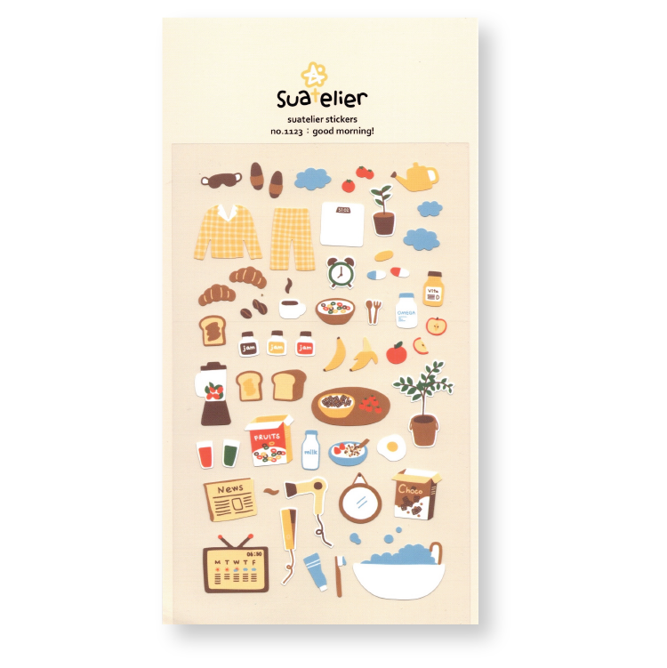 Suatelier Deco Planner Stickers (Good Morning)