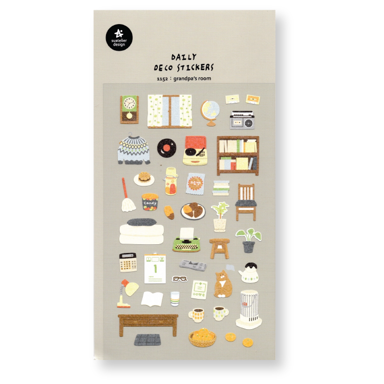 Suatelier Deco Planner Stickers (Grandpa's Room)