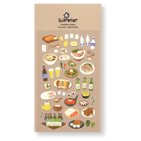 Suatelier Deco Planner Stickers (Food Trip #3)