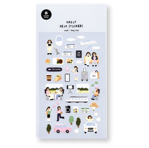 Suatelier Deco Planner Stickers (Vlog Trip)
