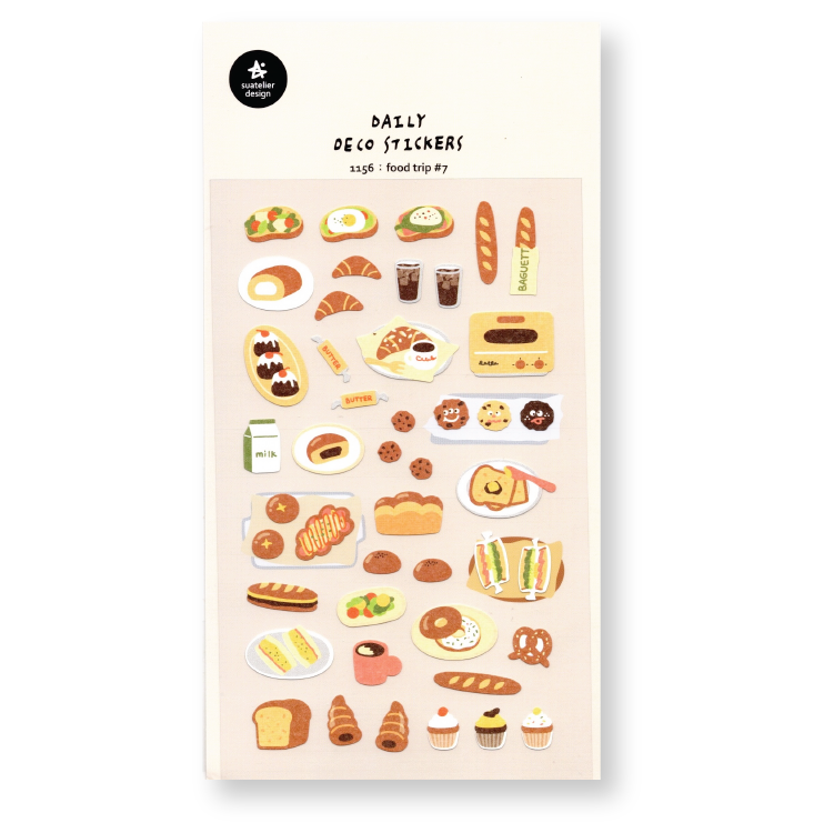 Suatelier Deco Planner Stickers (Food Trip #7)