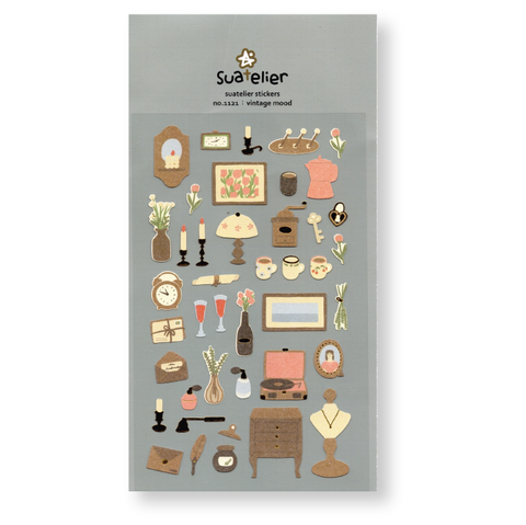 Suatelier Deco Planner Stickers (Vintage Mood)