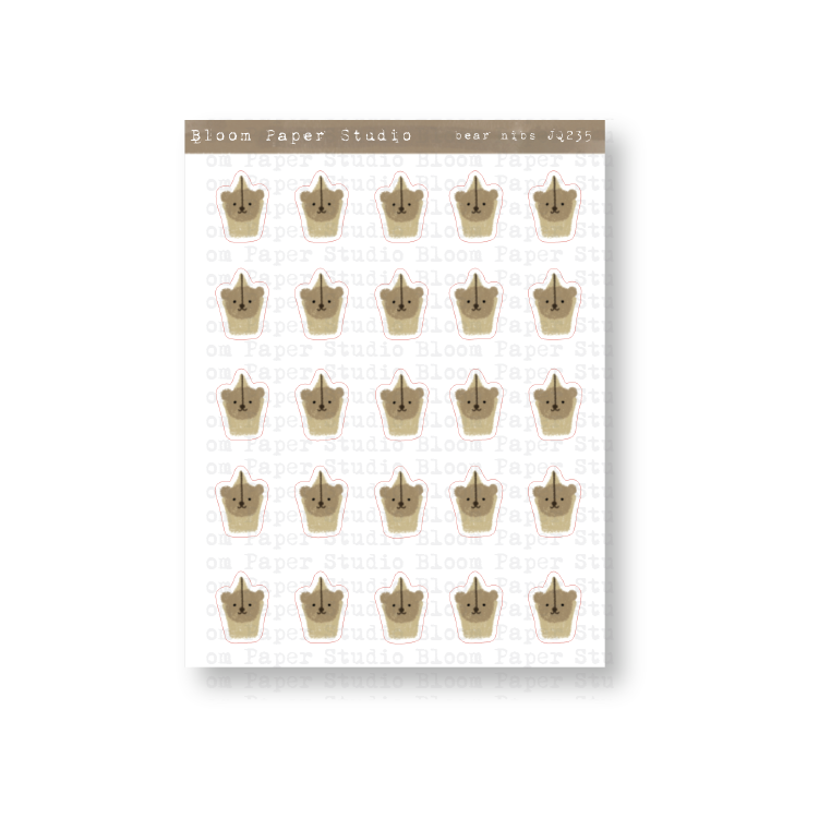 Bear Nibs Doodle Planner Journal Stickers