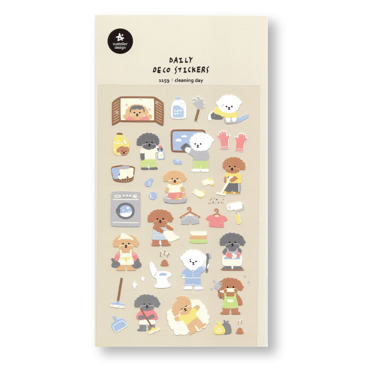 Suatelier Deco Planner Stickers (Cleaning Day)