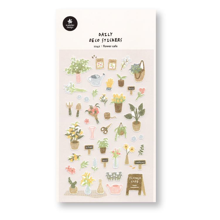 Suatelier Deco Planner Stickers (Flower Cafe)