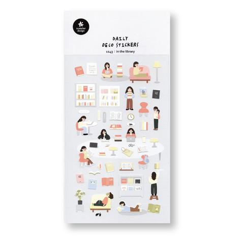Suatelier Deco Planner Stickers (In the Library)