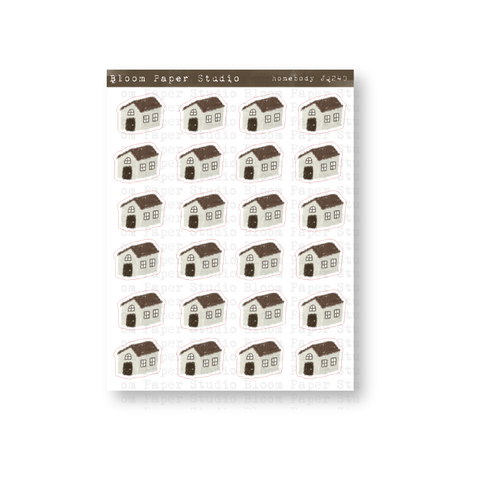 Bear's House Doodle Planner Journal Stickers