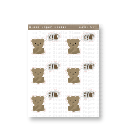 Bear ADIDAS (All Day I Dream about Stationery) Doodle Planner Journal Stickers