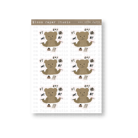 Bear's Nib Size??? Doodle Planner Journal Stickers