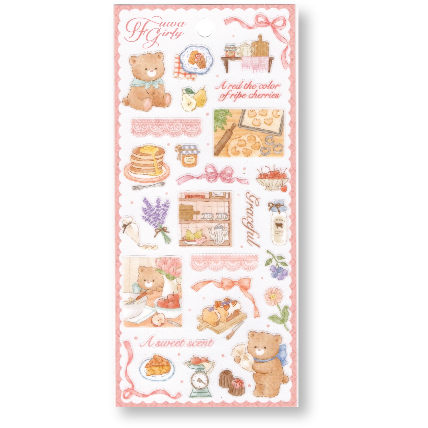 Mind Wave Flower Girly Planner Stickers (Making Sweets)