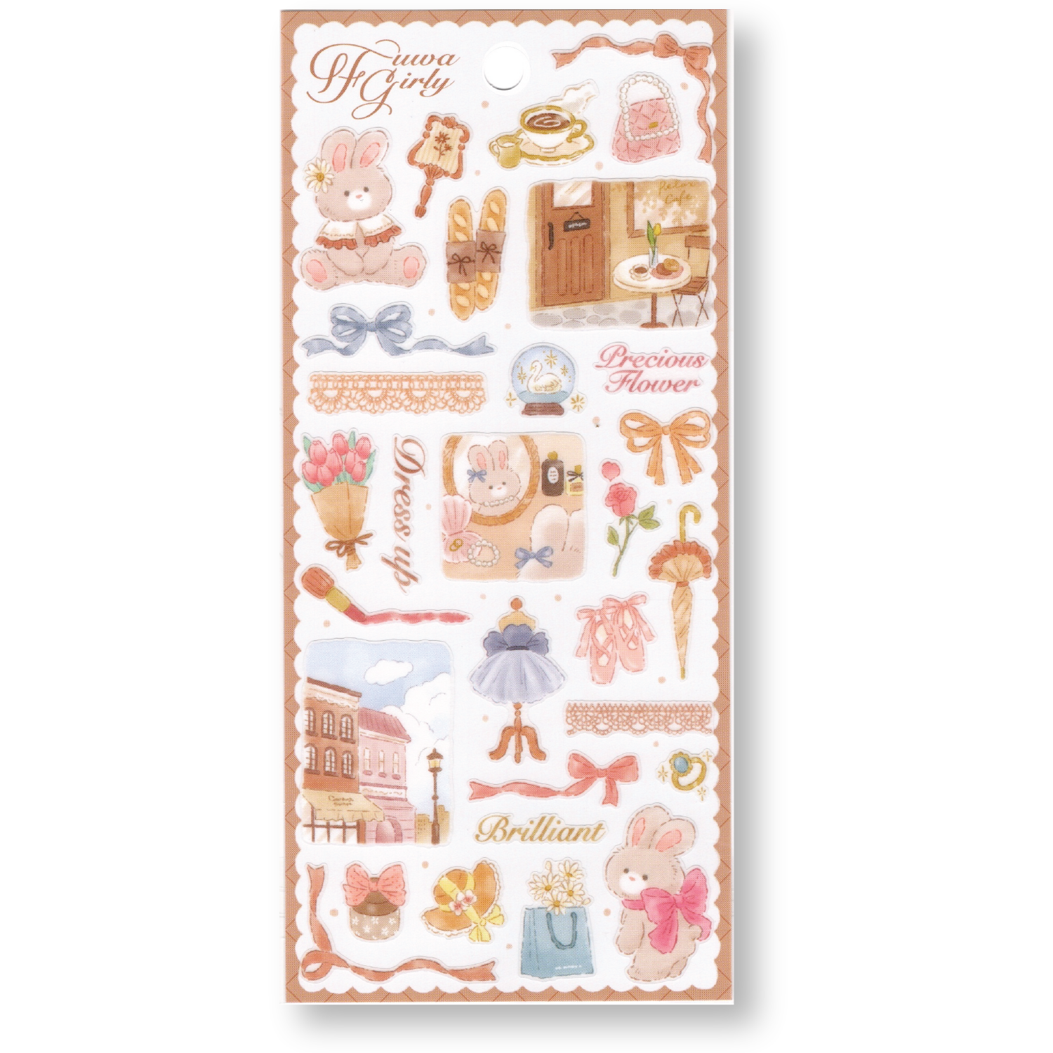 Mind Wave Flower Girly Planner Stickers (Outing)
