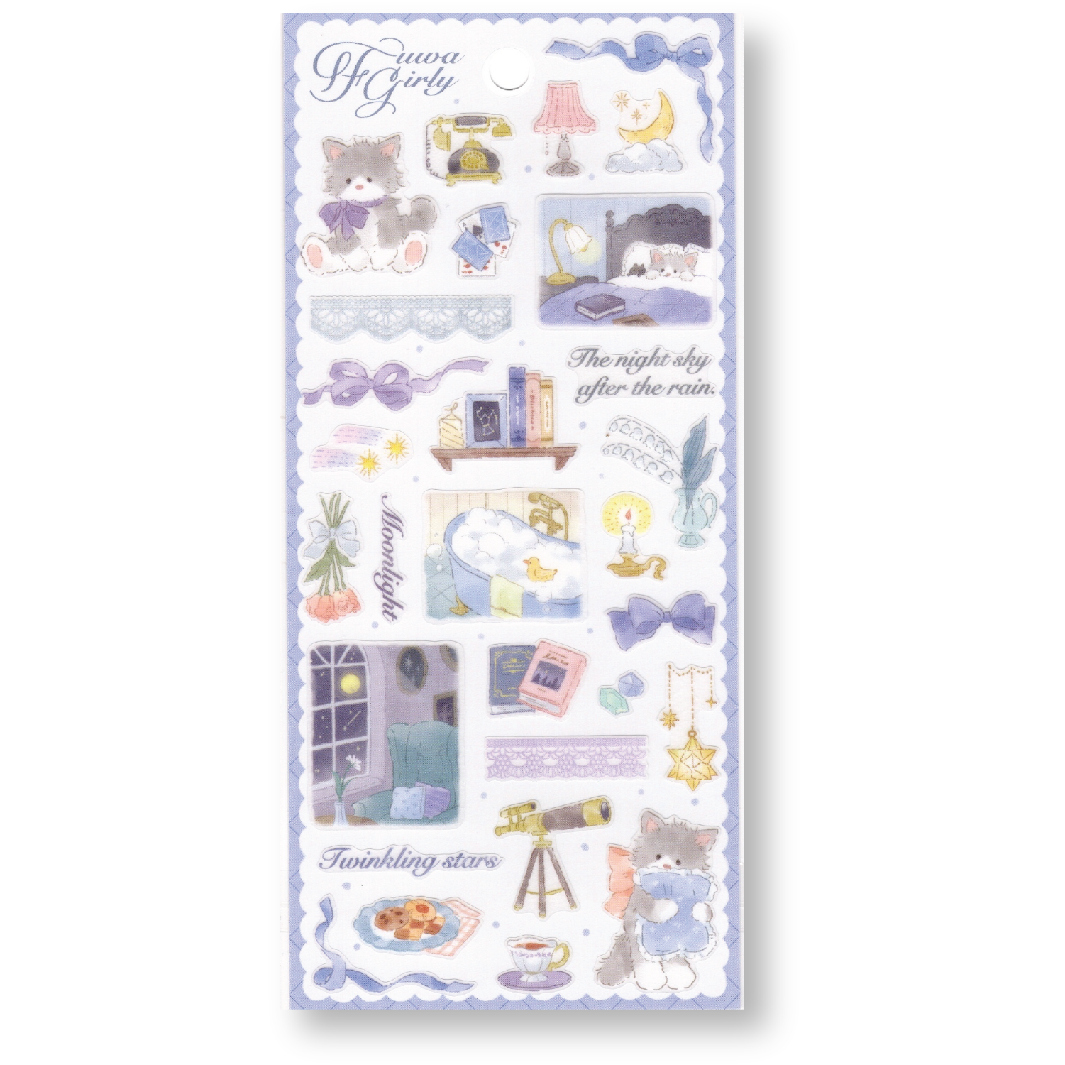 Mind Wave Flower Girly Planner Stickers (Yofukushi)